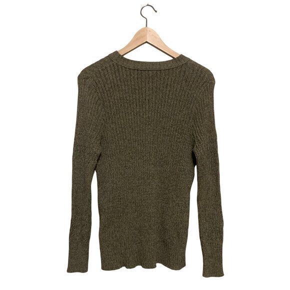Natural Selections Army Green Sweater - Picture 5 of 8